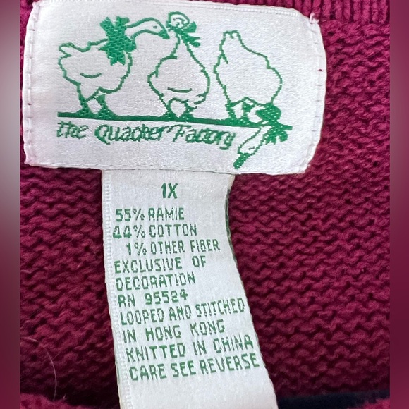 Quacker Factory 1X Vintage Quacker Factory made in Hong Kong Tunic Sweater - Picture 8 of 10